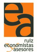 logo con fondo economistas y asesores Ruiz